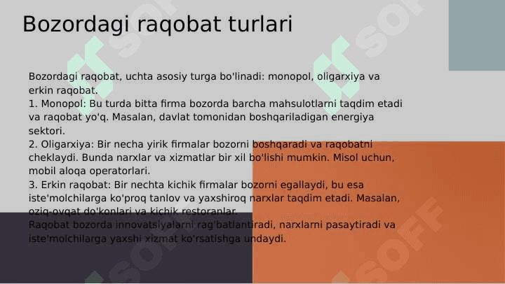 Raqobatlashuvchi bozorlarda firmalar faoliyati 3