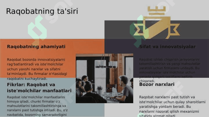 Raqobatlashuvchi bozorlarda firmalar faoliyati 4