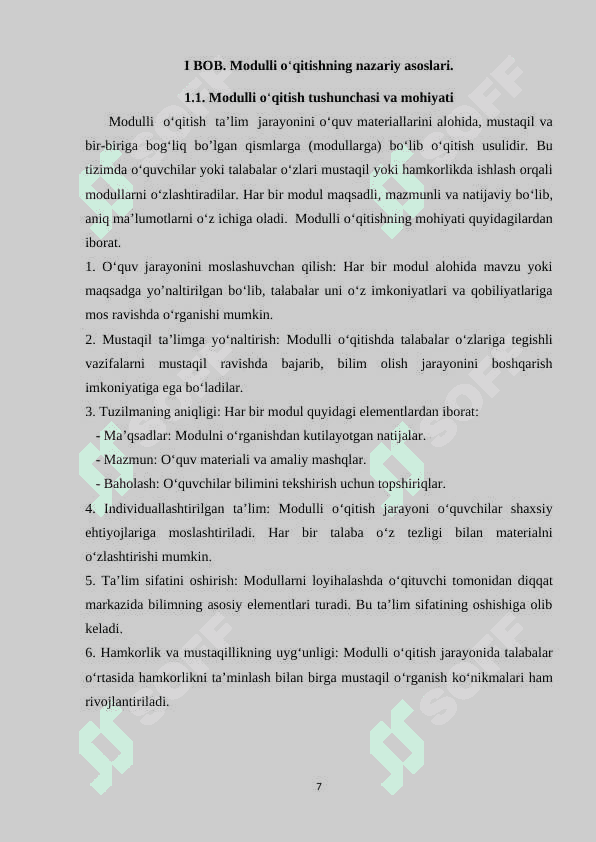 Hamkorlikda modulli oʻqitishni loyihalashtirish 7