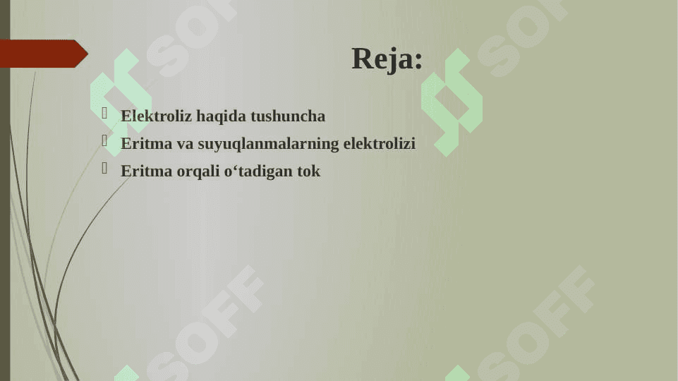 Suyuqlanmalar va eritmalar elektrolizining amaliy qoyidalari va ulardan kimyoviy texnologiyada foydalanish. 2