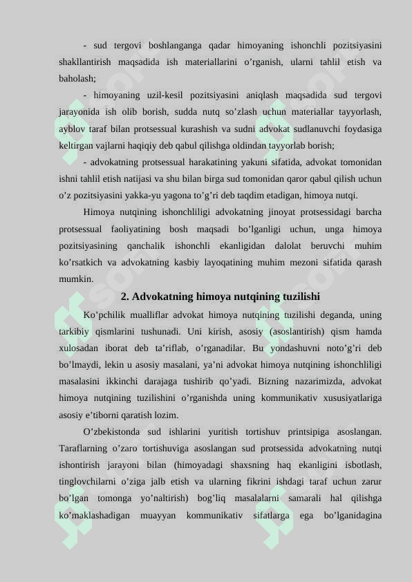 Advokatlik faoliyatida notiqlik san’ati asoslari 3