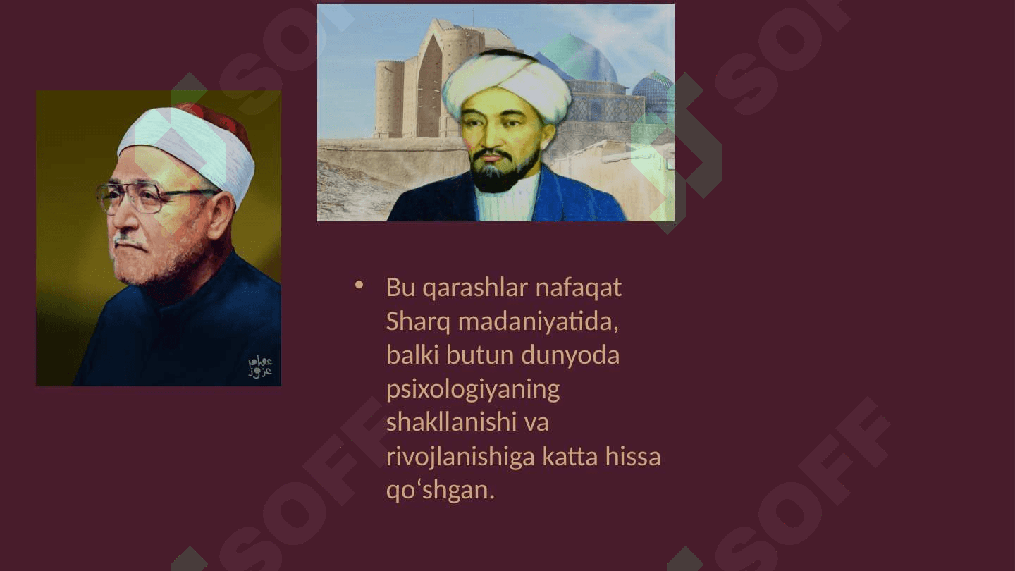 Sharq Mutafakkirlarining Psixologik qarashlari Psixologik Kasalliklar 4
