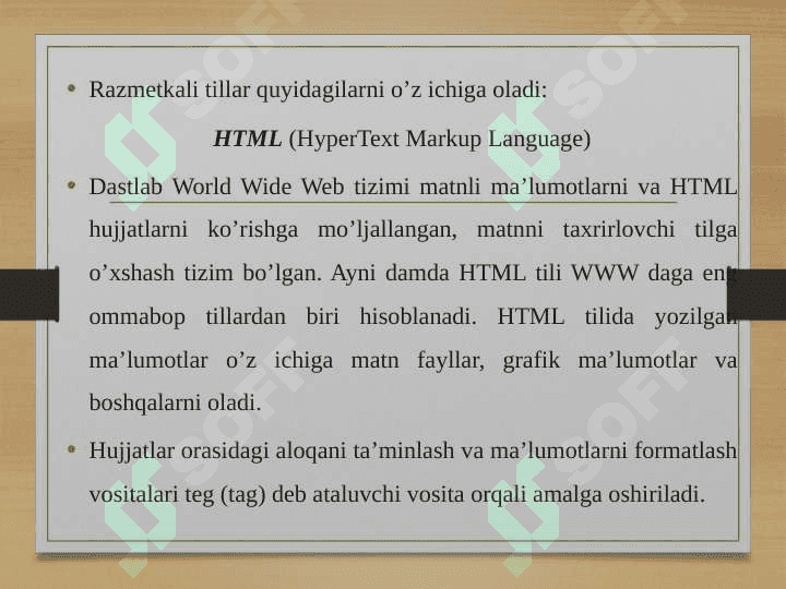 Web saytlar yaratishga yo’naltirilgan dasturiy ta’minotlar 3