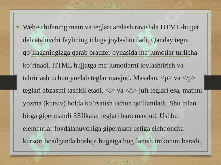 Web saytlar yaratishga yo’naltirilgan dasturiy ta’minotlar 4