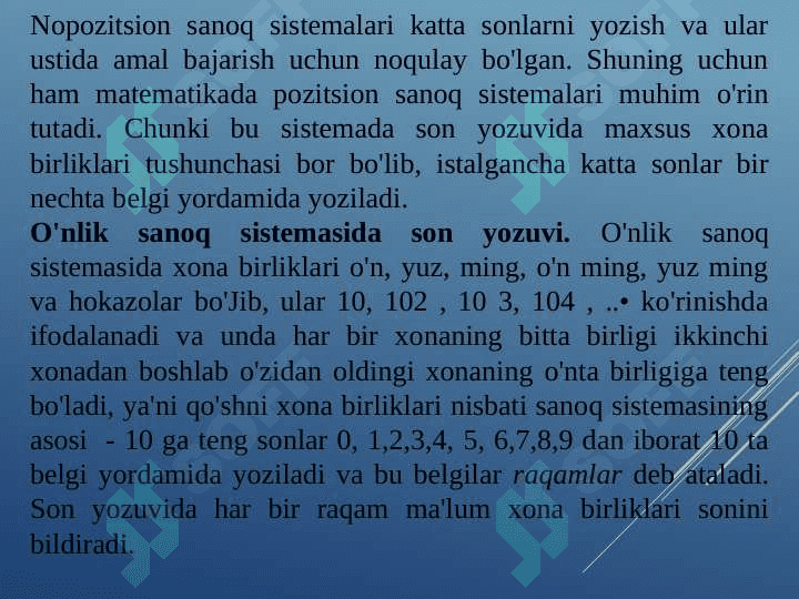 Rasional  sonlar. O‘nli kasrlar va ular ustida arifmetik amallar. Haqiqiy sonlar 5