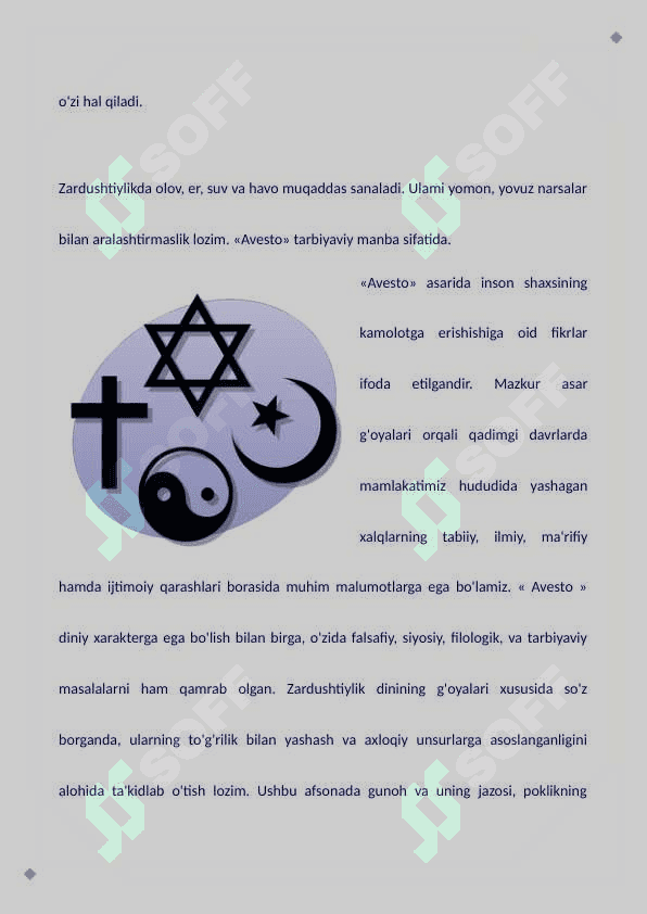 "Avesto"da ta'lim-tarbiyaga oid fikrlar 4