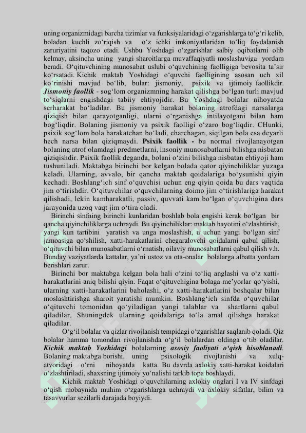 KICHIK MAKTAB YOSHI DAVRIDA PSIXIK RIVOJLANISH XUSUSIYATLAR 3