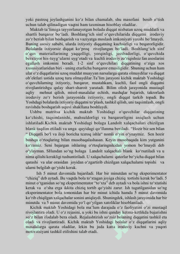 KICHIK MAKTAB YOSHI DAVRIDA PSIXIK RIVOJLANISH XUSUSIYATLAR 7