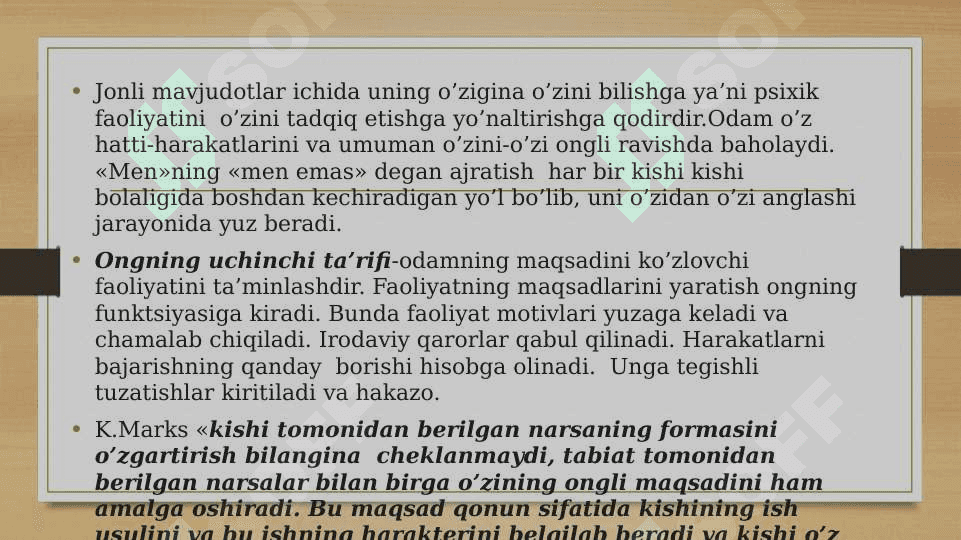 Oʻz- oʻzini anglash psixologik muammo 4