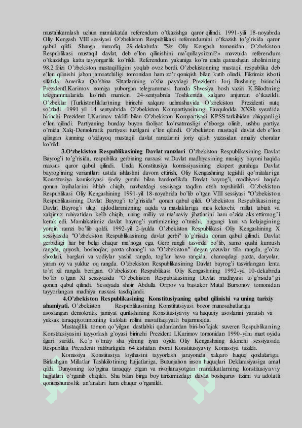 O’zbekiston tanlagan rivojlanish yo’li va uning ahamiyati 4