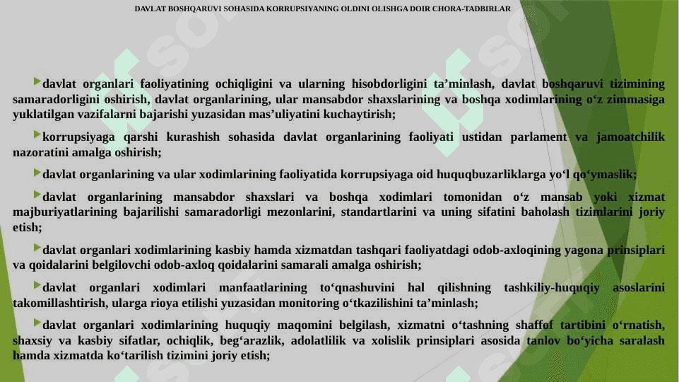 O‘ZBEKISTONNING KORRUPSIYAGA QARSHI KURASH SIYOSATI 4