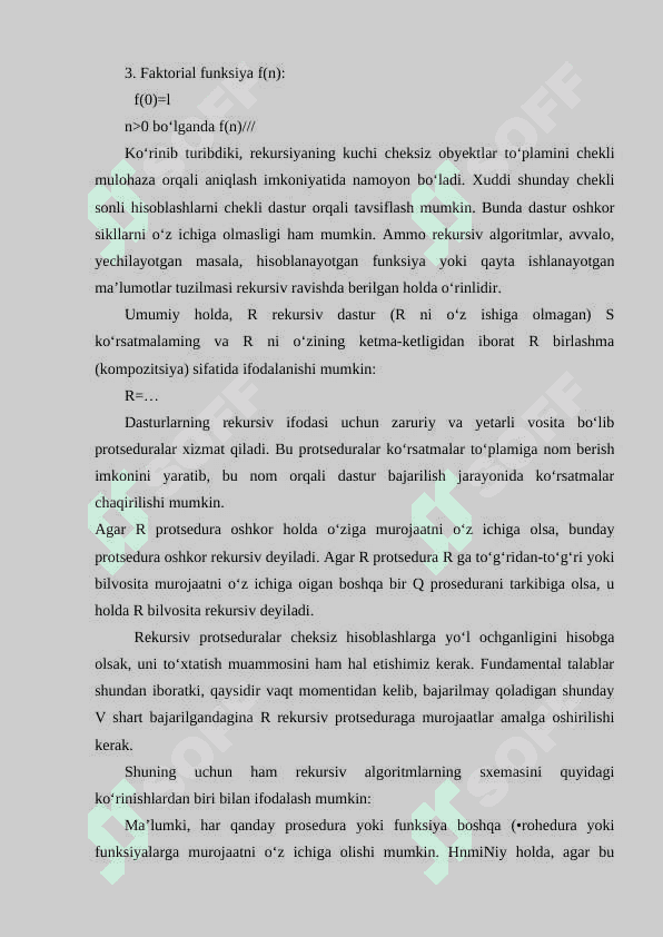 Rekursiyа vа rekursiv funktsiyаlаr 2