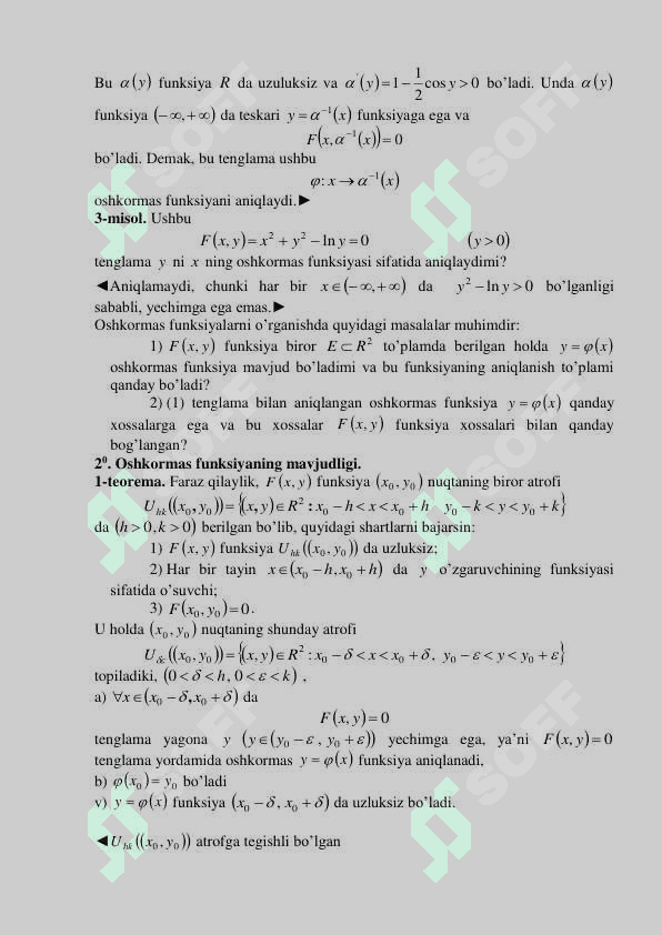 Oshkormas funksiyalar 2