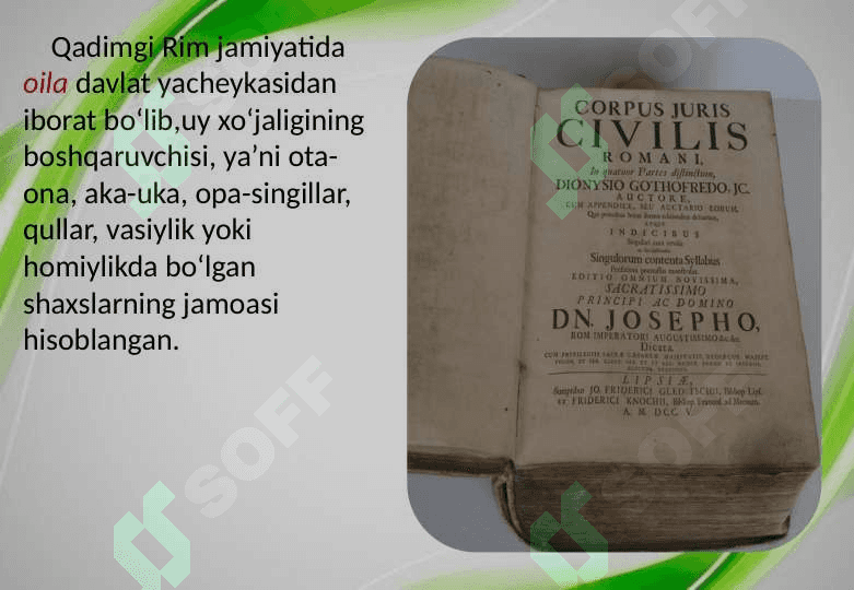 Rim nikohiga umumiy tavsif 2
