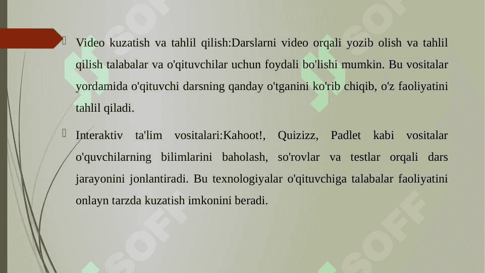 Darslarni kuzatishning zamonaviy texnologiyalari 4