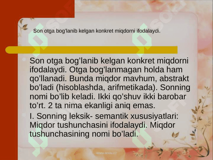 Son so’z turkumi 4