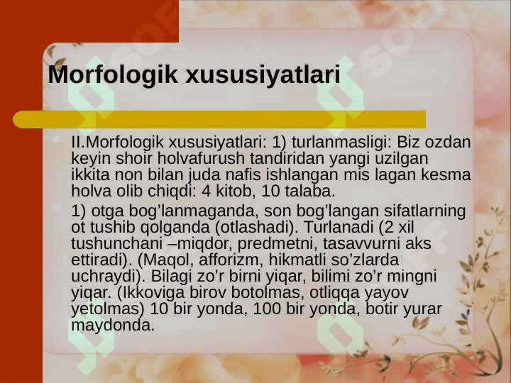 Son so’z turkumi 5