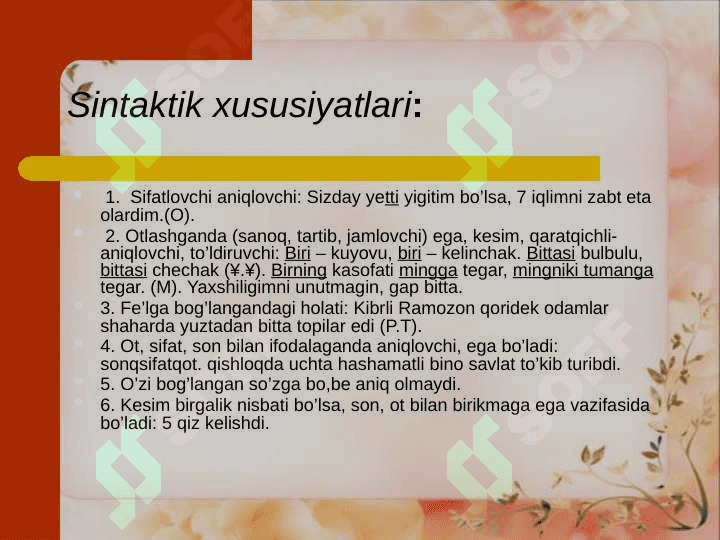 Son so’z turkumi 7