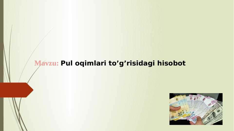 Pul oqimlari toʻgʻrisidagi hisobot