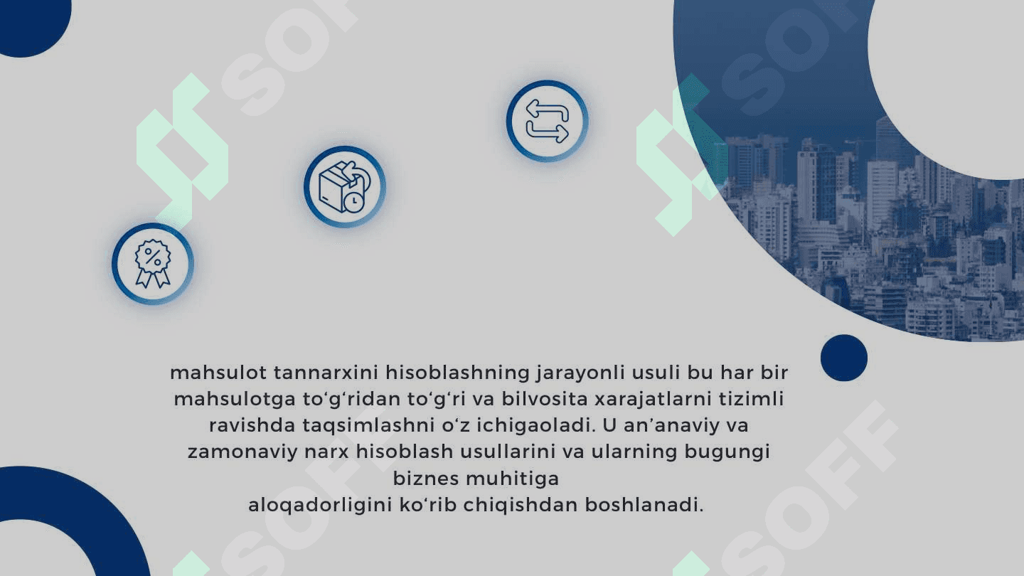 Jarayonli kalkulatsiya qilish usuli 4