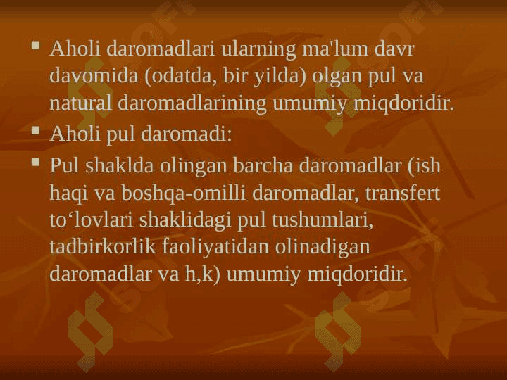 Aholi daromadlari 6