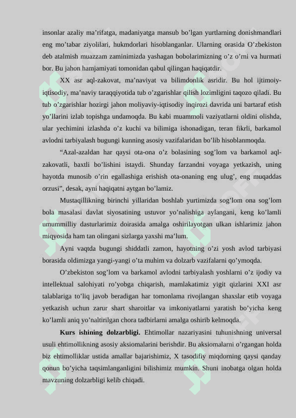 Ehtimolliklar nazariyasi aksiomalari 4