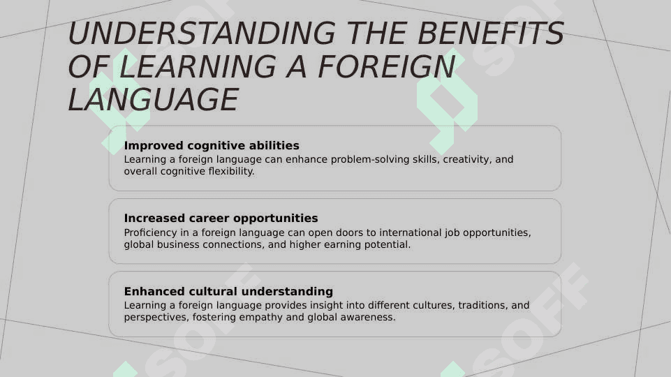 Correctly defining the purpose of learning a foreign language 2