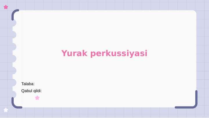 Yurak perkussiyasi