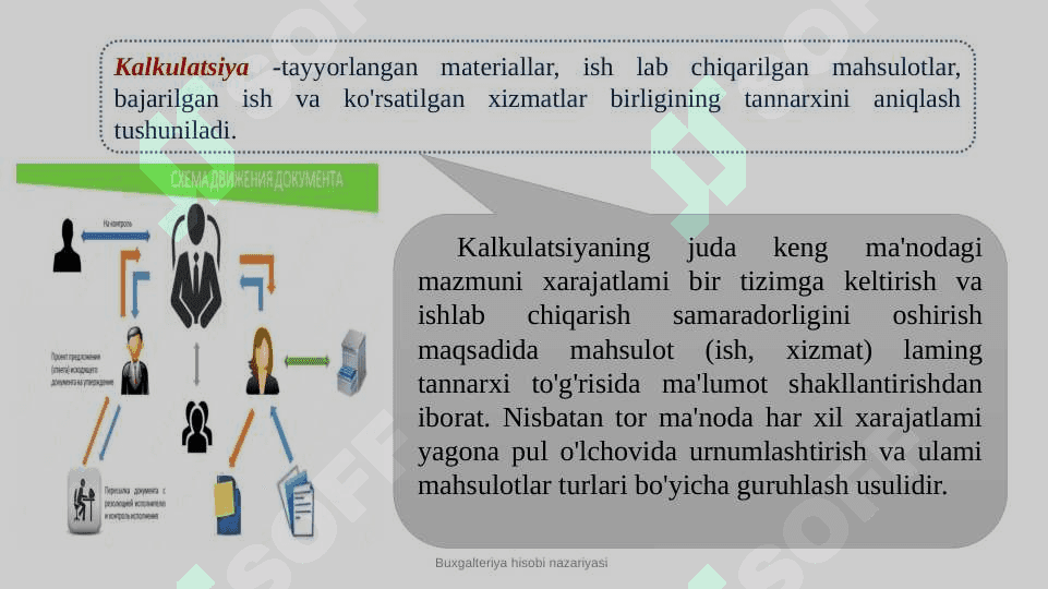 MAHSULOT (ISH, XIZMAT)LAR TANNARXINI KALKULYATSIYALASH 4