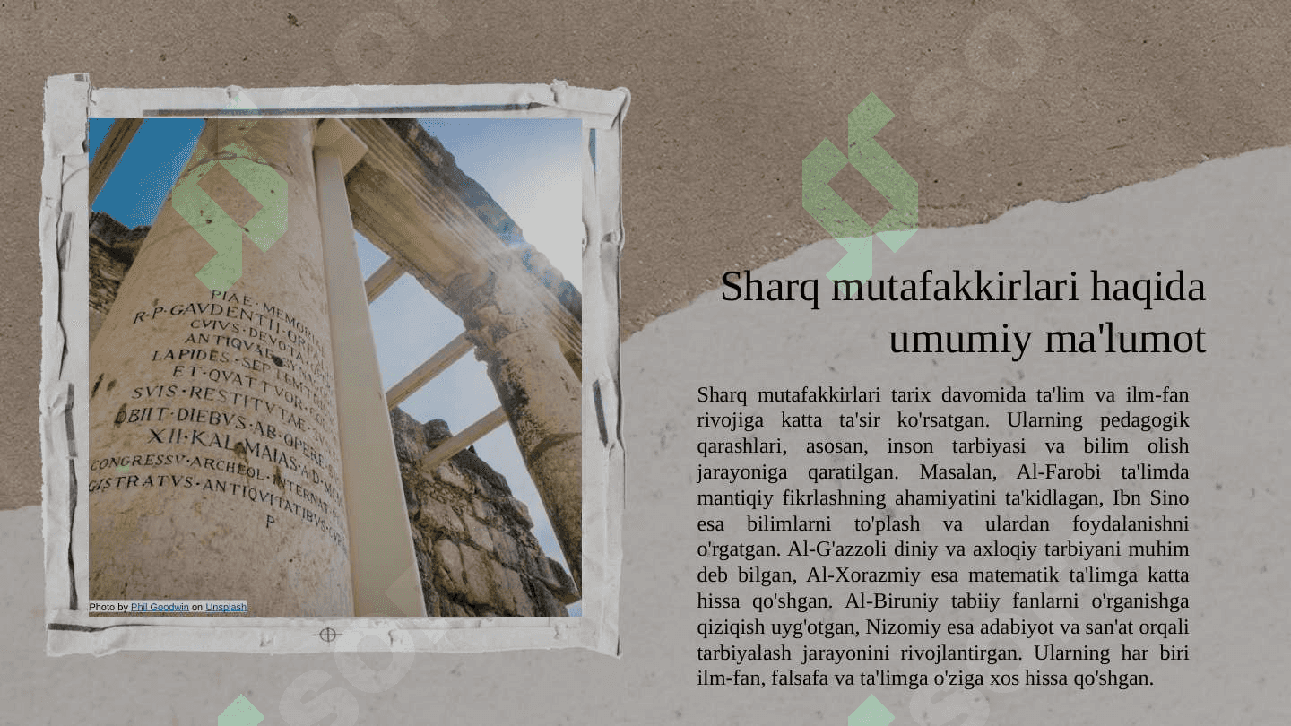 Sharq mutafakkirlarining pedagogik qarashlari 3