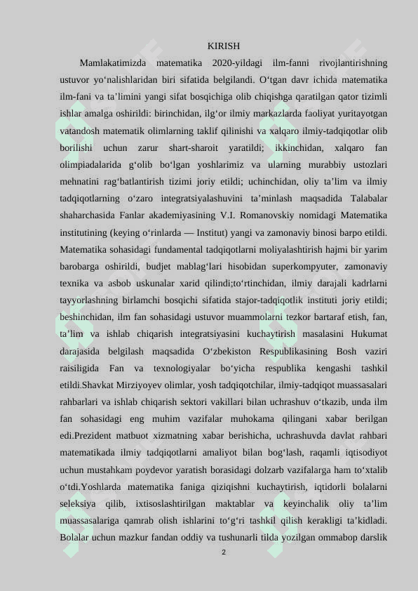 Betta va gamma funksiyalar orasidagi bog'lanish 2