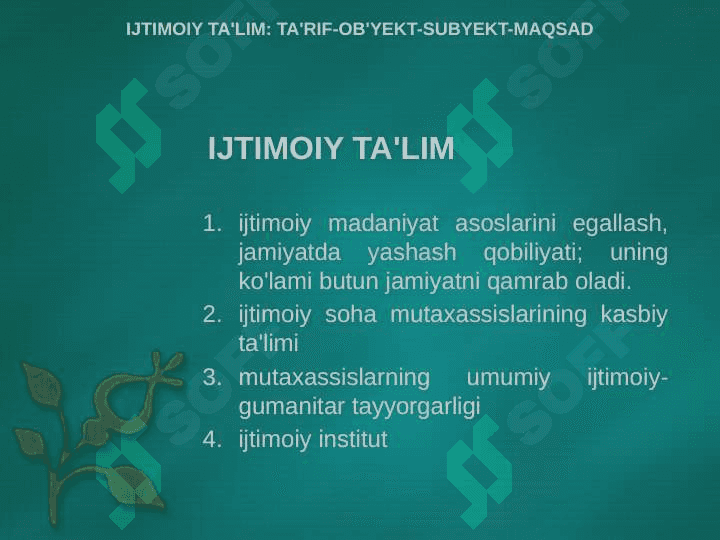 Ijtimoiy tarbiya . Ijtimoiy pedagogikada meyorlardan chekinish 2