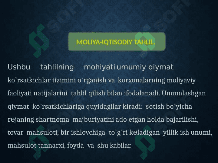Moliyaviy iqtisodiy tahlil 8