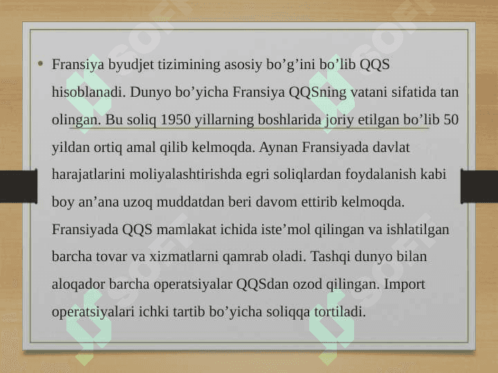 Fransiya soliq tizimi 4