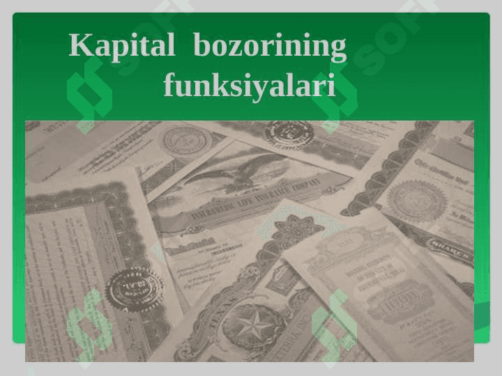 Kapital qo’yilmalar va kapital bozori 5