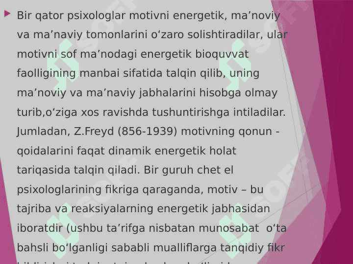 Motiv va motivatsiya 5