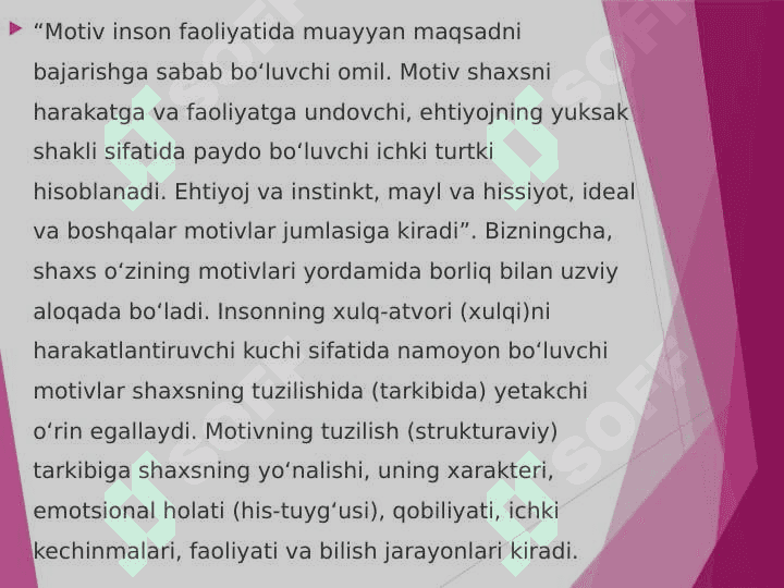 Motiv va motivatsiya 6
