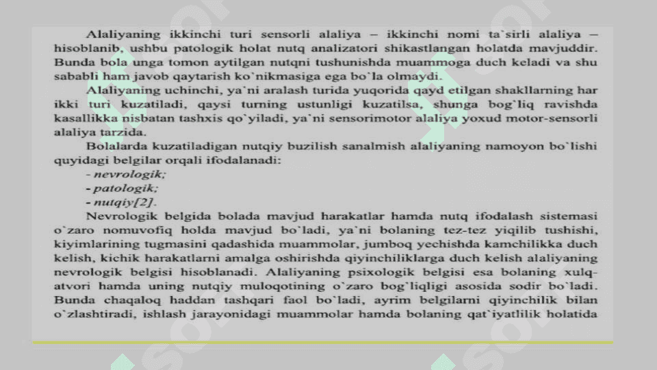 Nutq buzilishlarining psixoprofilaktikasi 6