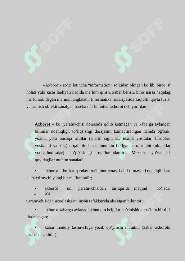MUSTAQIL ISH 2