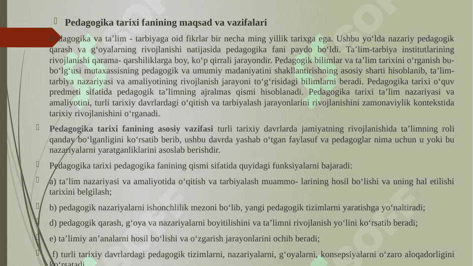 Pedagogika nazariyasi va tarixi 3