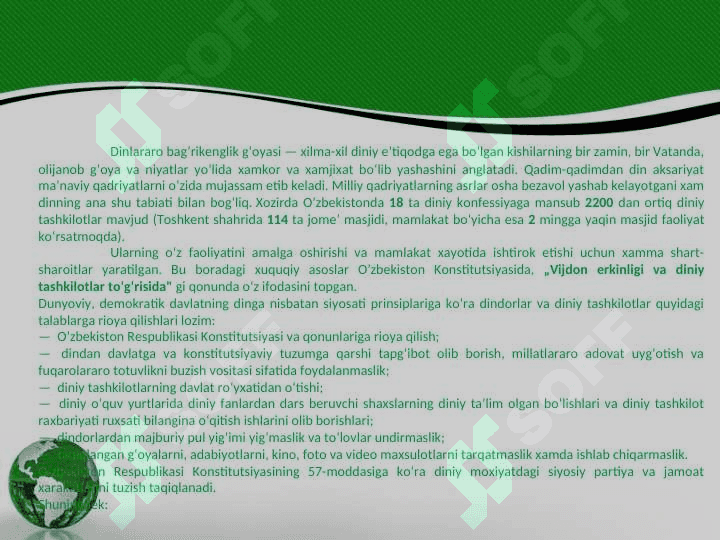 Bilim va diniy etiqotning o’zaro munosabati 5