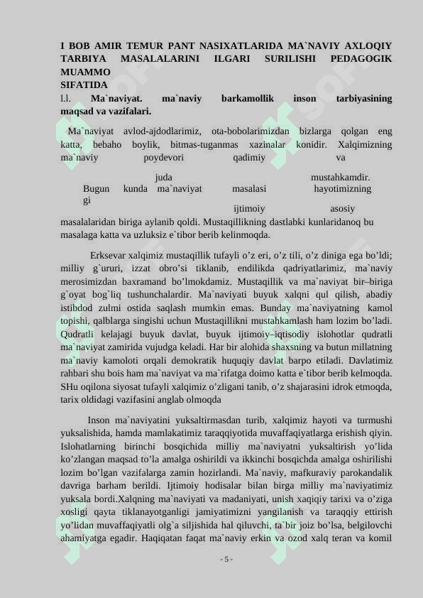 Amir Temur pand nasihatlari 5