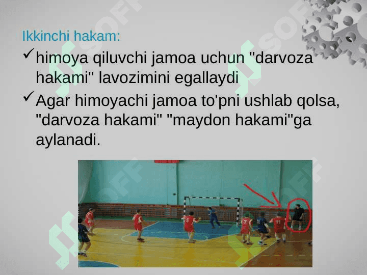 GANDBOL O'YINIDA HAKAMLIK 6