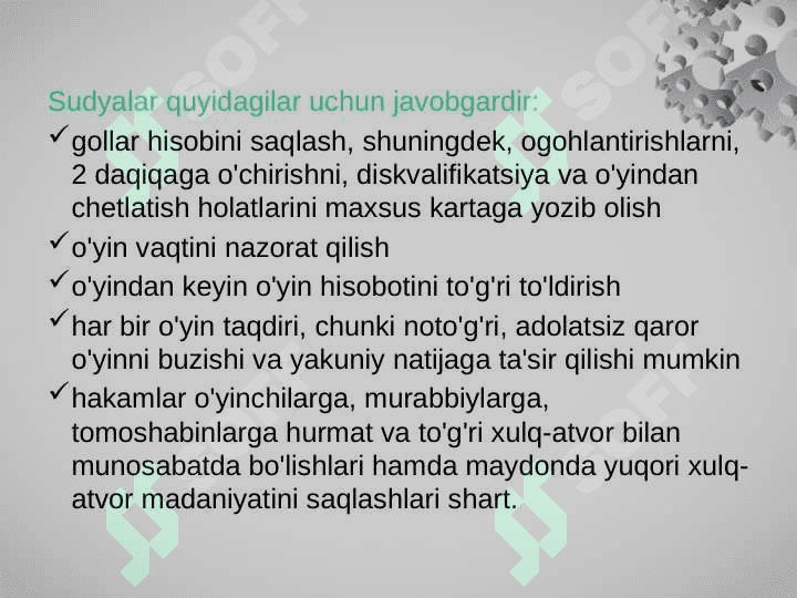 GANDBOL O'YINIDA HAKAMLIK 8