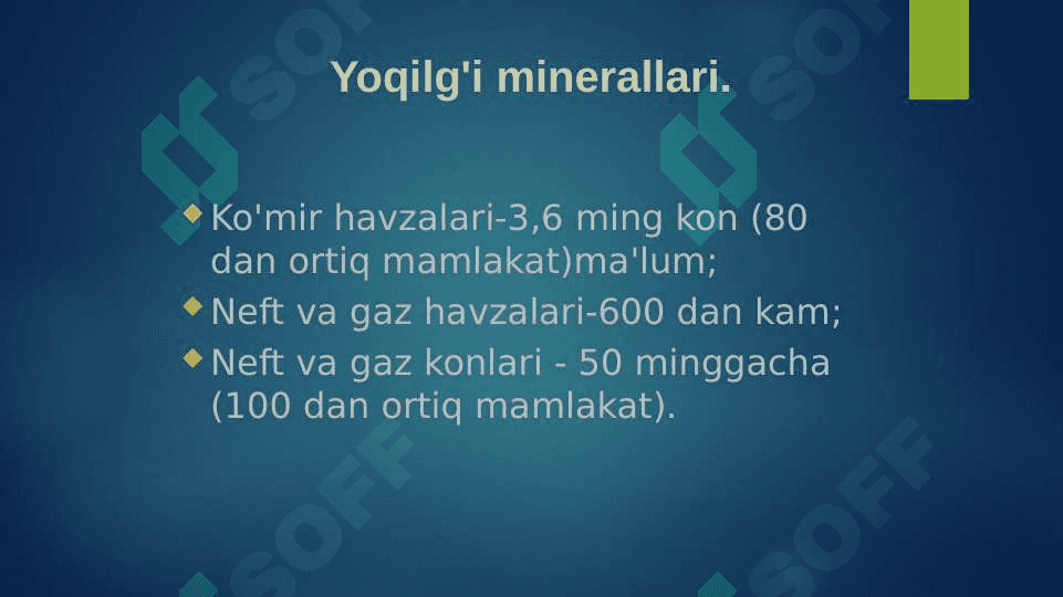 Jahon tabiiy resurslari geografiyasi 5