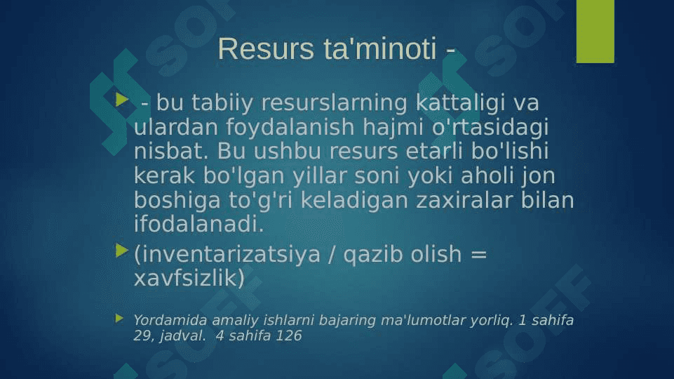 Jahon tabiiy resurslari geografiyasi 8