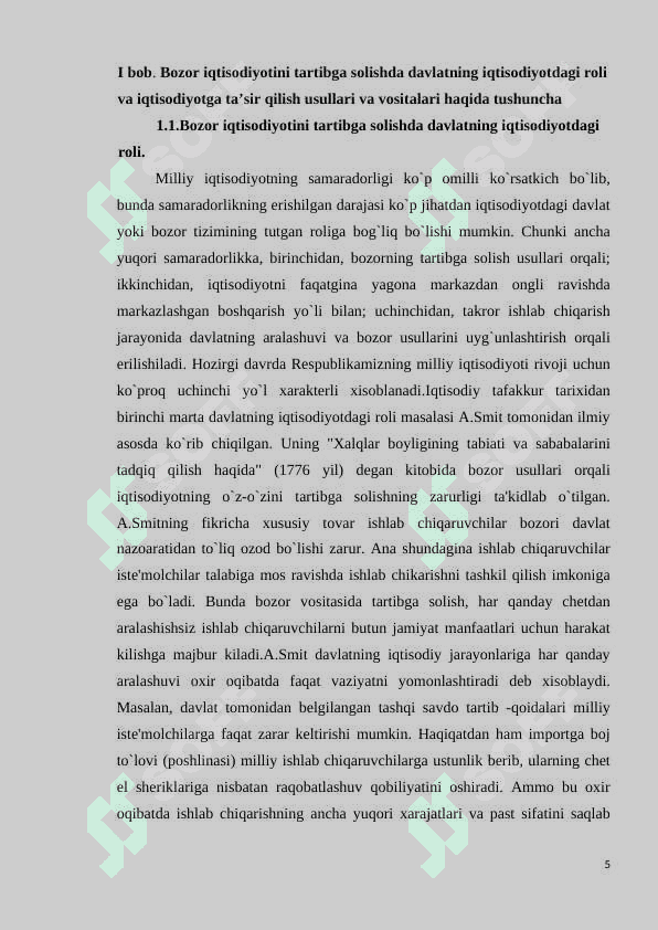 Iqtisodiyotni tartibga  solishda davlatning  ròli 5