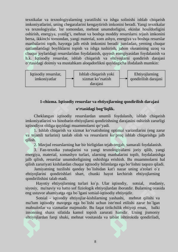 Ijtimoiy-iqtisodiy ehtiyojlarning mazmuni va ularning turkumlanishi 8
