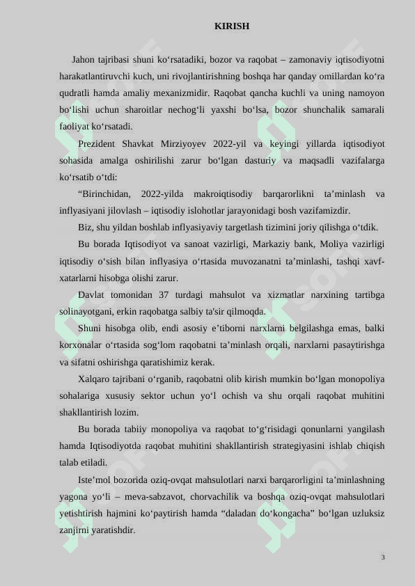 Raqobat - bozor iqtisodiyotini harakatlantiruvchi kuch sifatida 3