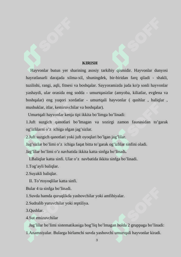Suvda hamda quruqlikda yashovchilarning kelib chiqishi va evolutsiyasi 3